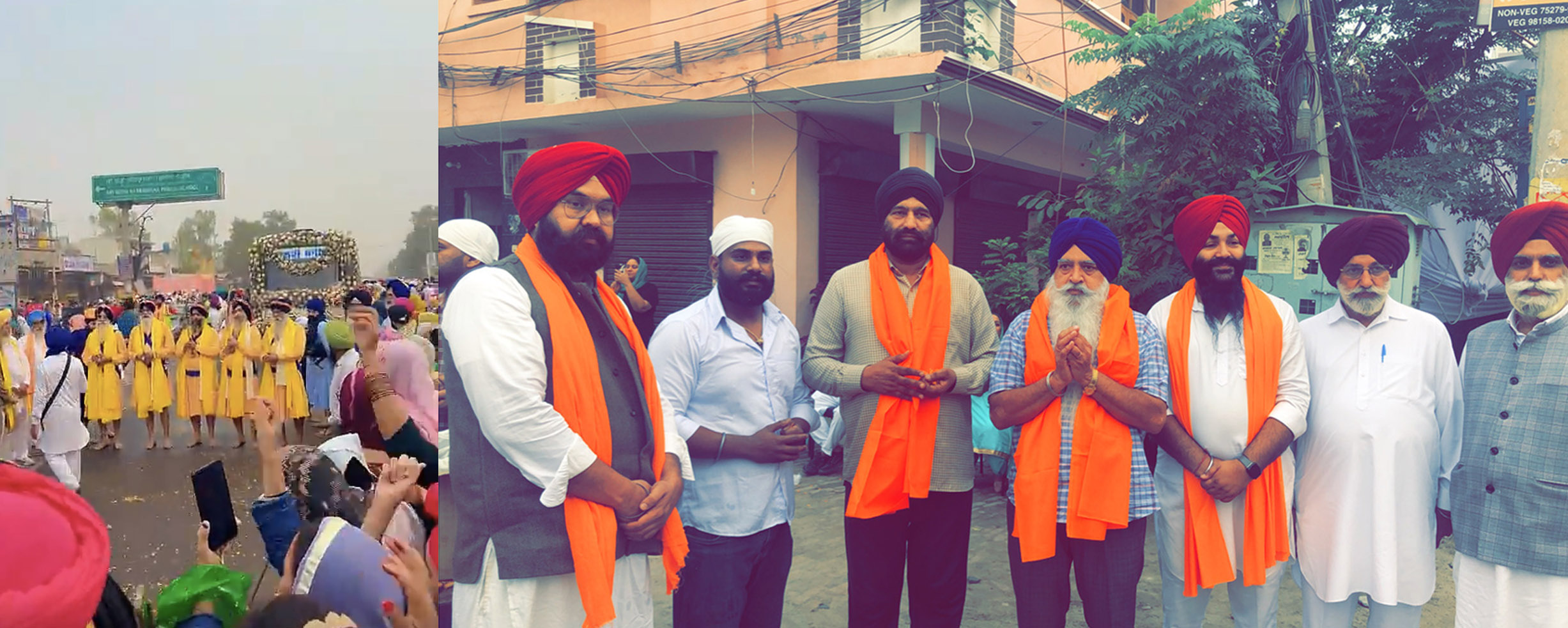 Devotees served with respect and reverence during the pilgrimage